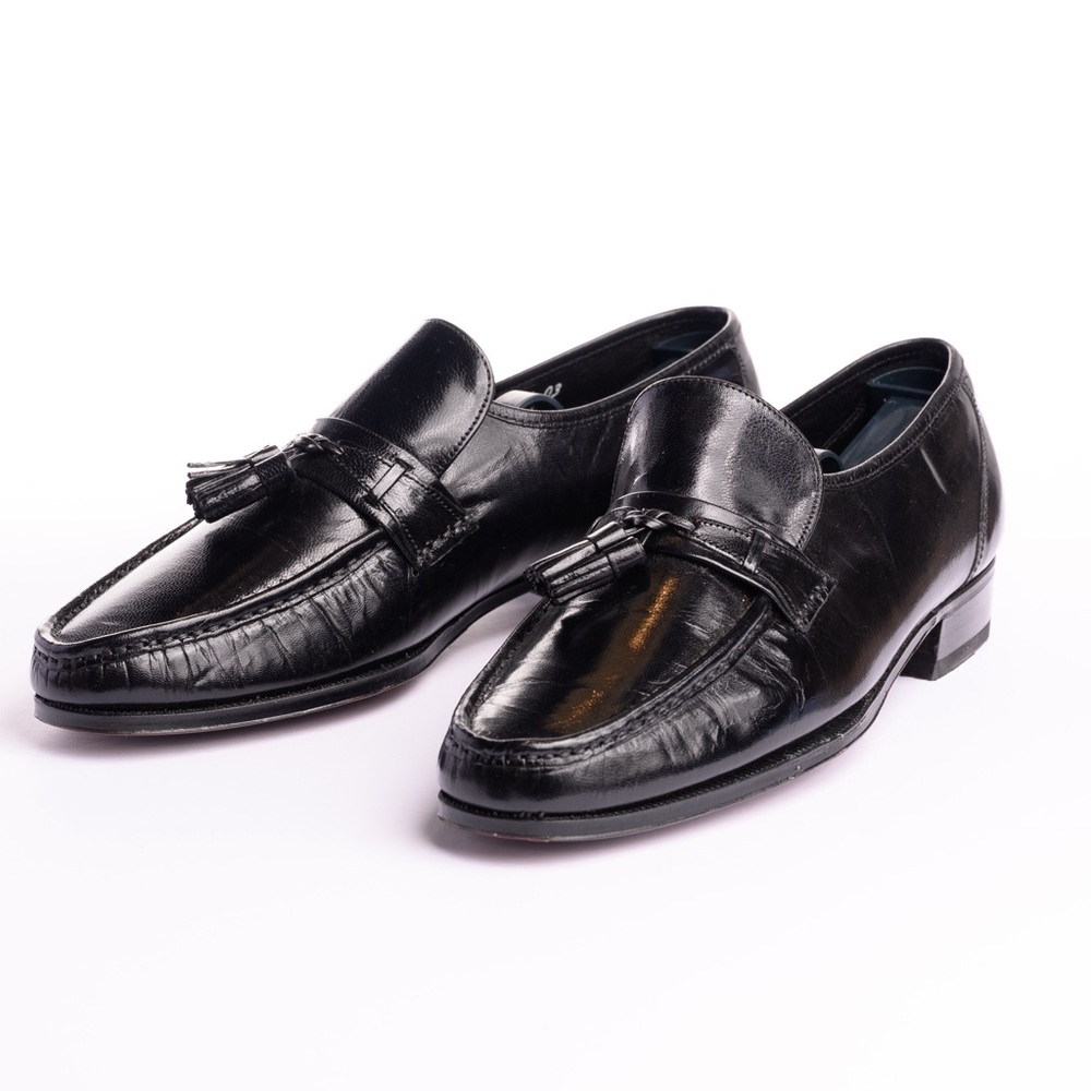 Florscheim Black Leather Tassle Loafers - size 9C, NWOT